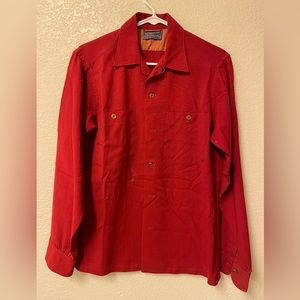 Pendleton red wool womens shirt